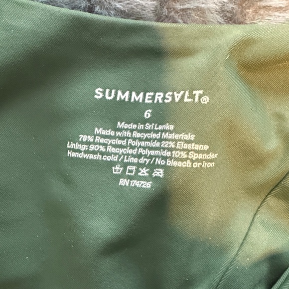 Summersalt Sidestroke one-piece swimsuit in Olive - Picture 7 of 7